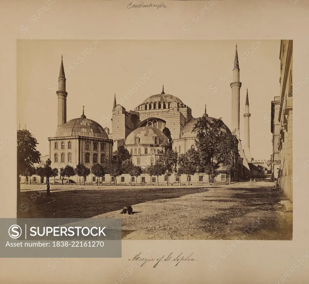 Mosque of St. Sophia, Istanbul, Turkey, 1860's