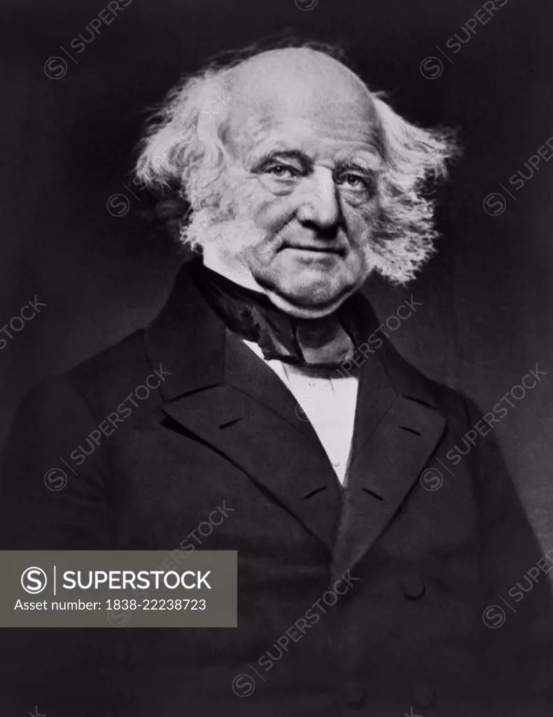 Martin Van Buren (1782-1862), 8th President of the United States, 1837-1841, Portrait, Mathew Brady, 1855-58