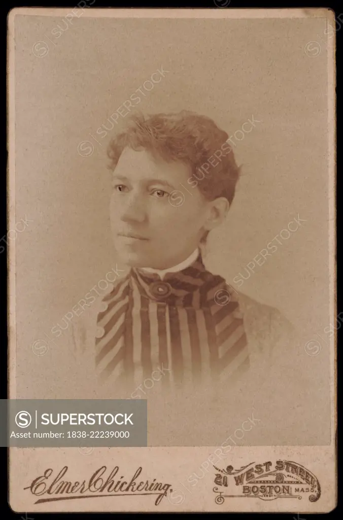 Maria "Molly" Louise Baldwin (1856-1922), Educator and Civic Leader, by Elmer Chickering, Boston, Mass., 1885