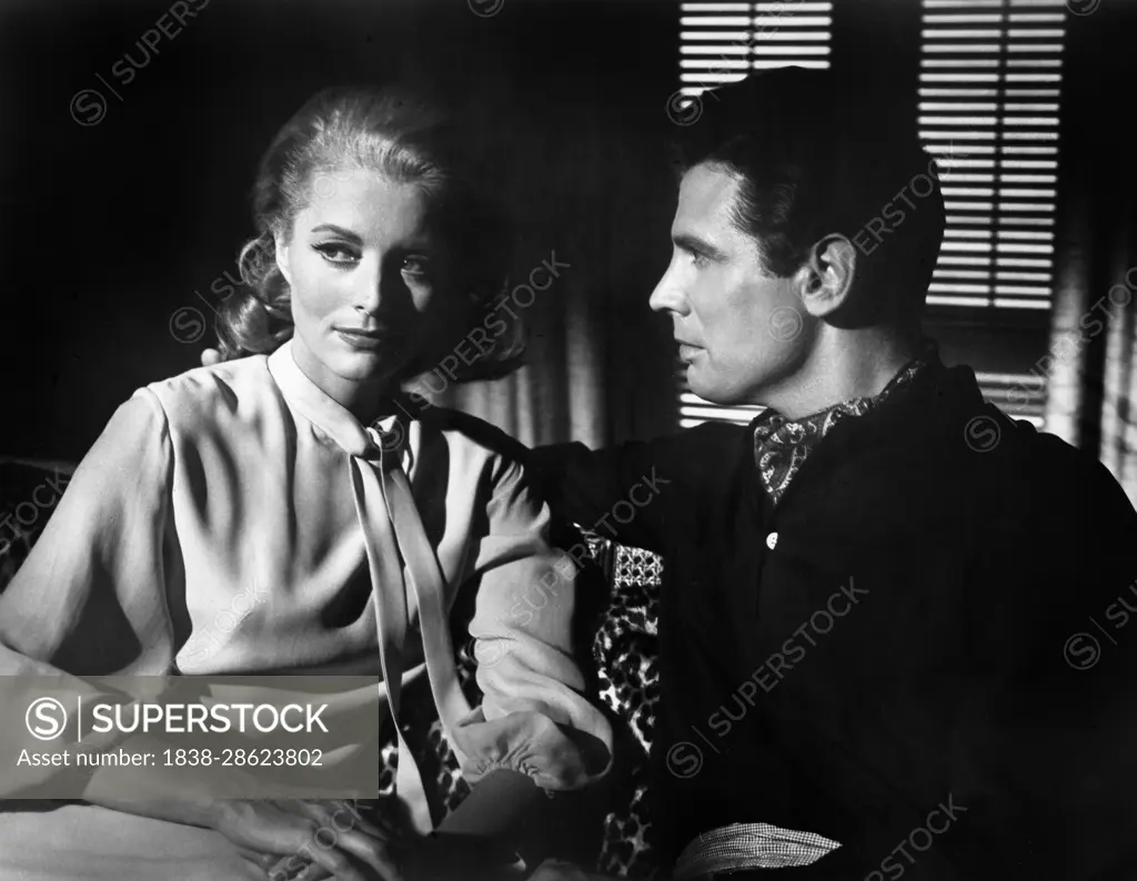 Constance Towers, Michael Dante, on-set of the Film, 