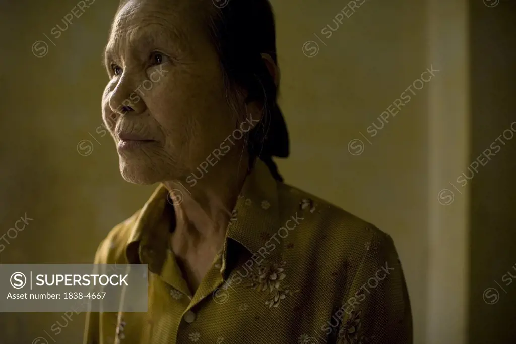 Elderly woman, Southeast  Asian, Vietnam