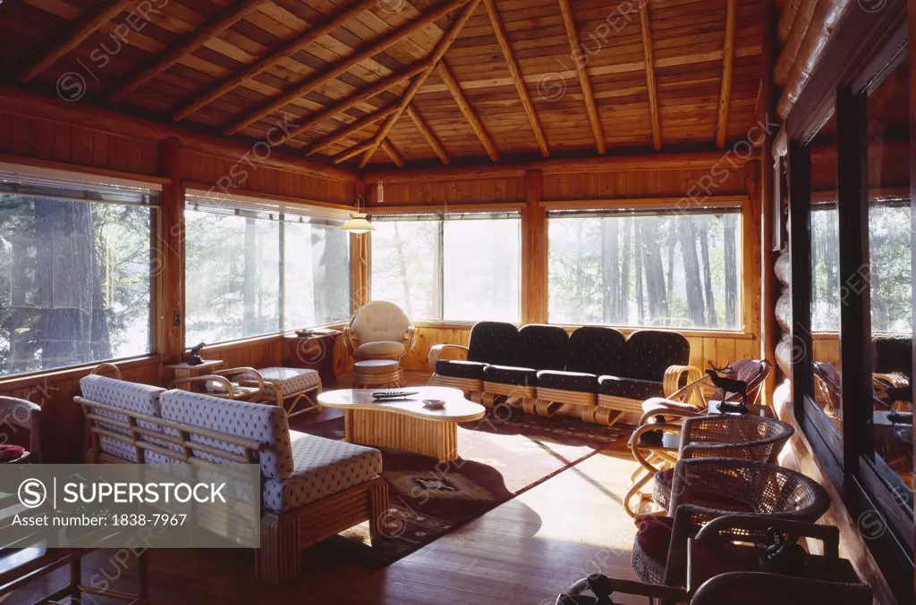 Log Cabin Enclosed Porch