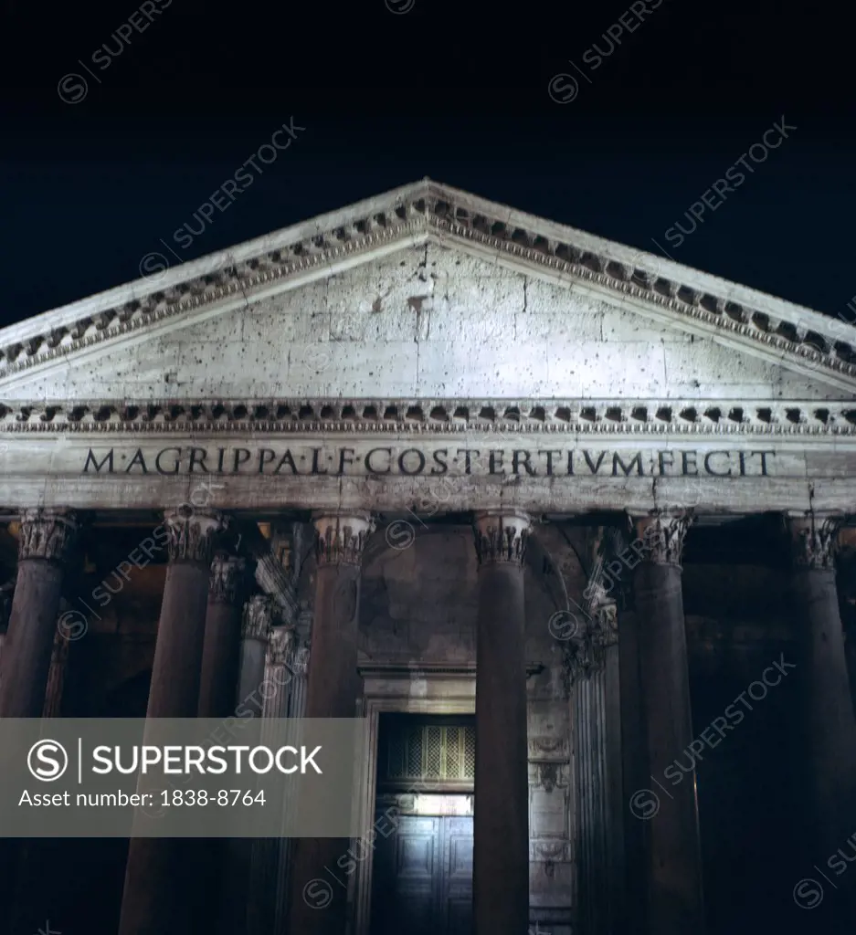 Pantheon at Night, Rome, Italy