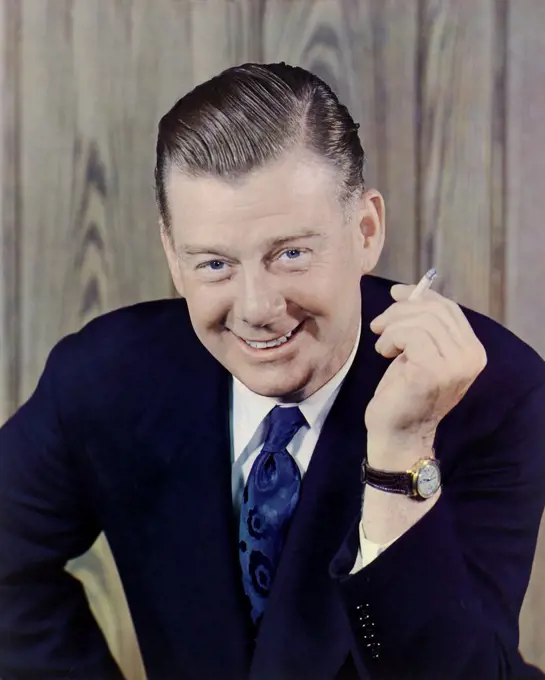 Arthur Godfrey (1903-1983), American Radio and Television Broadcaster and Entertainer, half-length Portrait with Cigarette, Harry Warnecke, 1947