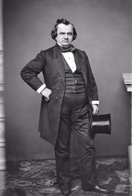 Stephen A. Douglas (1813-1861), American Politician, U.S. Senator from Illinois 1847-1861, Mathew Brady Studio, 1860