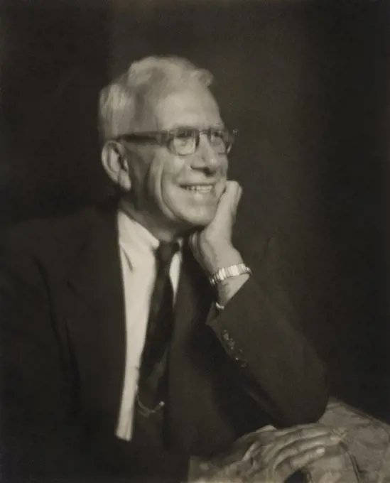 George Aiken (1892-1984), American Republican Politician, U.S. Senator from Vermont 1941-1975, Governor of Vermont 1937-1941, half-length seated Portrait, Clara Sipprell, 1960