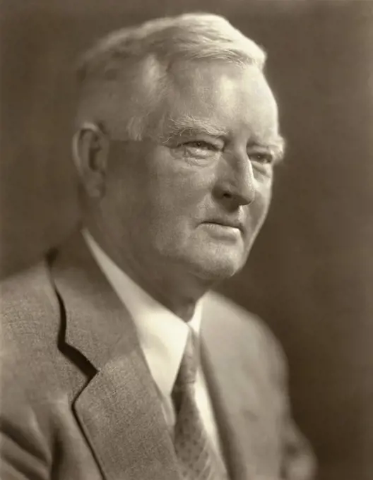 John Nance Garner (1868-1967), American Democratic Politician, U.S. Vice President 1933-1941, 39th Speaker of U.S. House of Representatives 1931-1933, head and shoulders portrait, Harris & Ewing, 1939