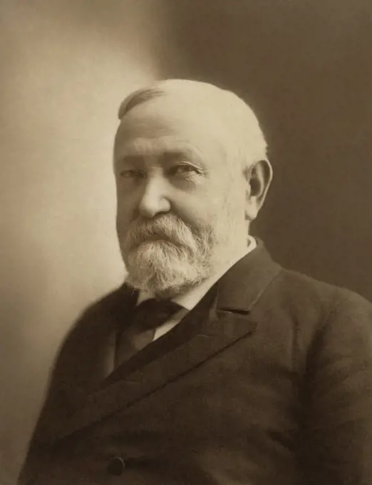 Benjamin Harrison (1833-1901), 23rd U.S. President, 1889-93, Head and Shoulders Portrait, Joseph Gray Kitchell, 1897