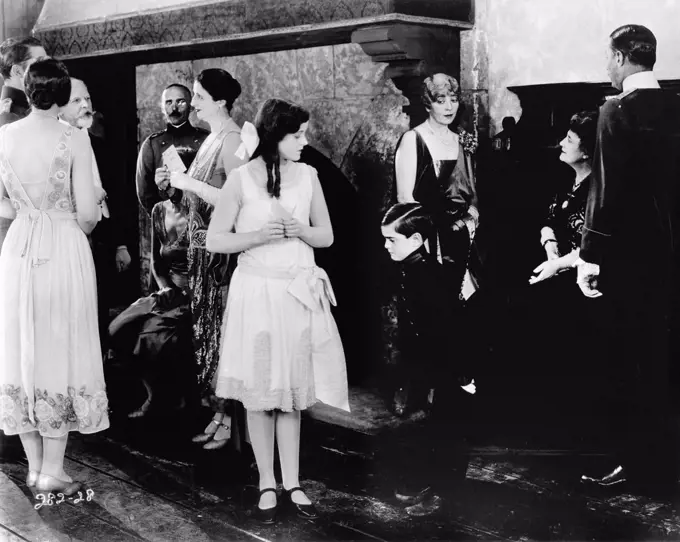 Formal Party Scene, on-set of the Silent Film, "Flesh and the Devil", MGM, 1926