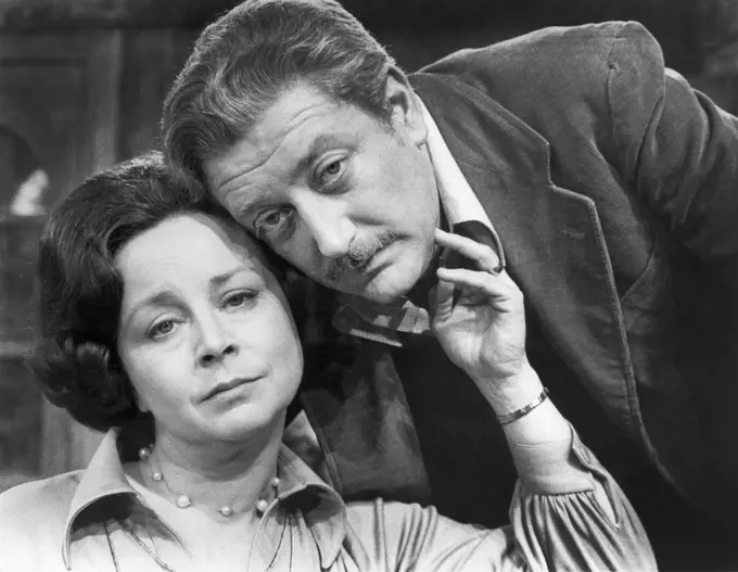 Joyce Ebert, Joseph Maher, Publicity Portrait for Long Wharf Theater of New Haven's TV Production of "Forget-Me-Not Lane", Theater in America, PBS, 1975