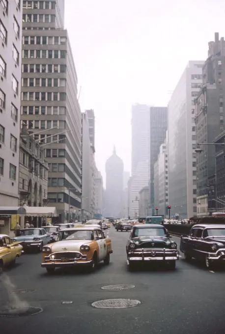 Park Avenue Looking South, New York City, New York, USA, July 1961