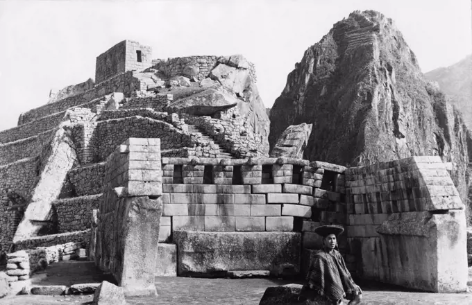 Machu Picchu, Peru, Postcard, 1920