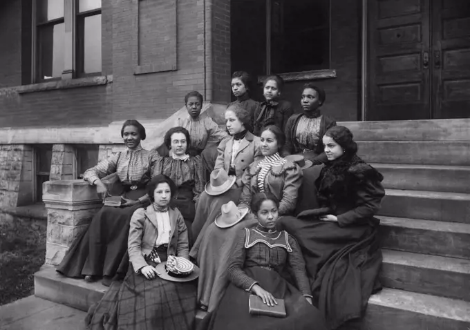 Junior Normal Class, Fisk University, Nashville, Tennessee, USA, 1899