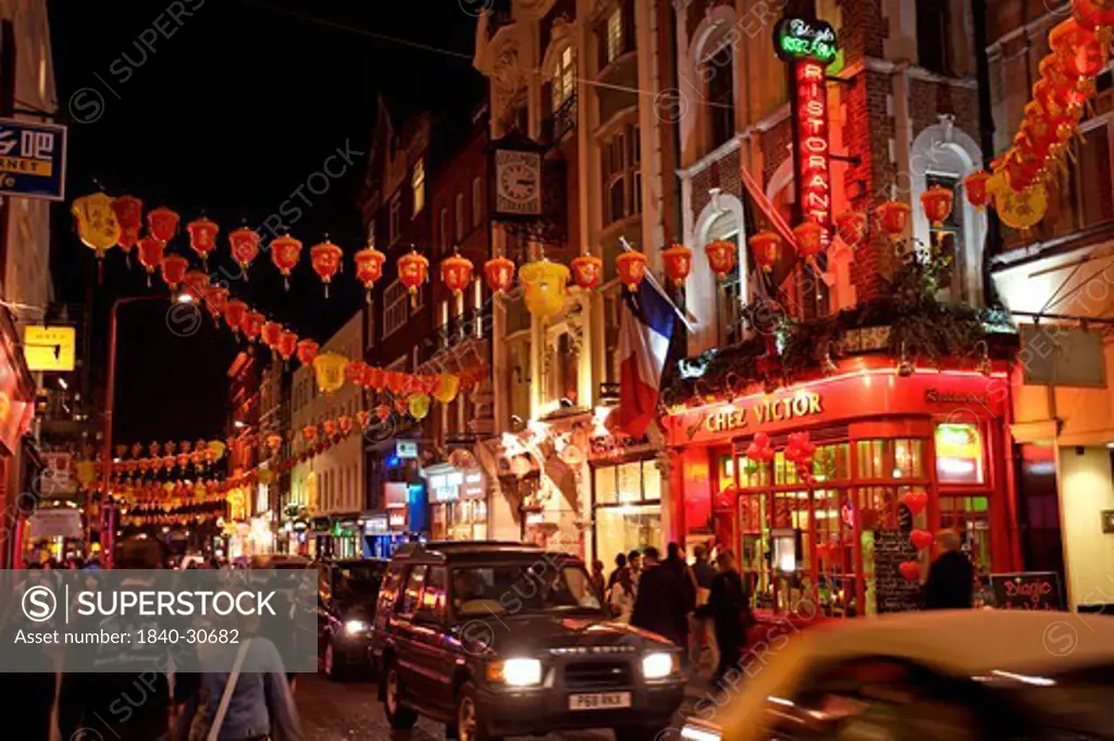 Soho, China Town at Night