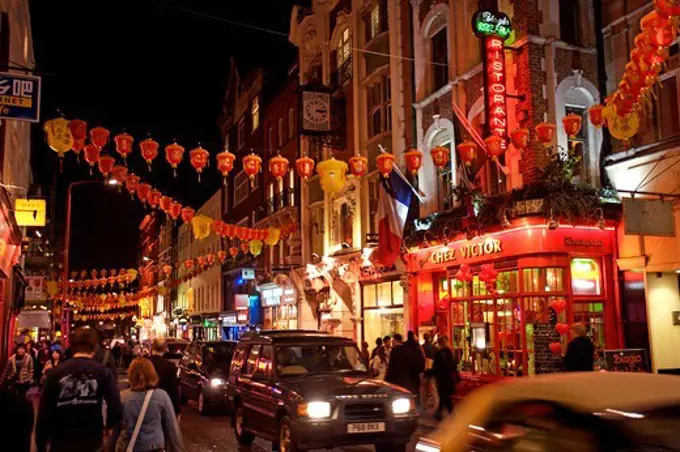 Soho, China Town at Night