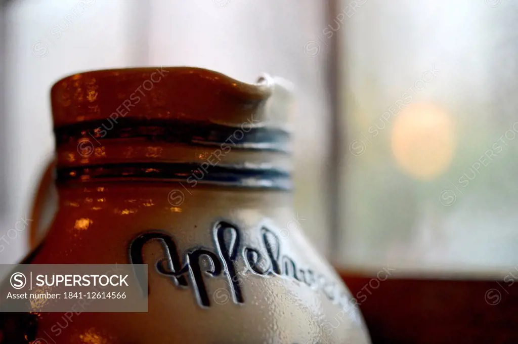 A jar of German cider.