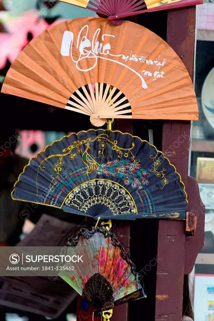 Traditional Hand Fans in Hanoi, Vietnam