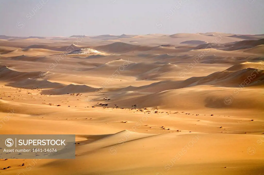 Sand dunes in desert, Great Sand Sea, Siwa Oasis, Libyan Desert, Egypt