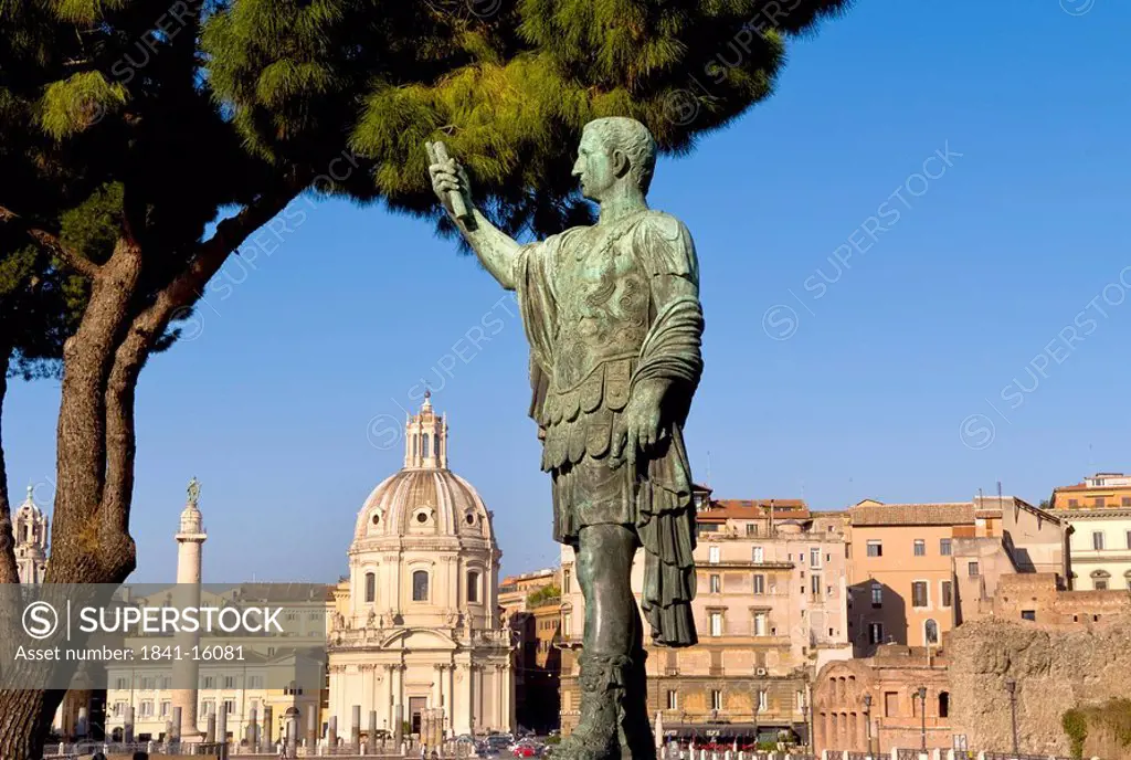 Ceasar statue, Forum Romanum, Rome, Italy