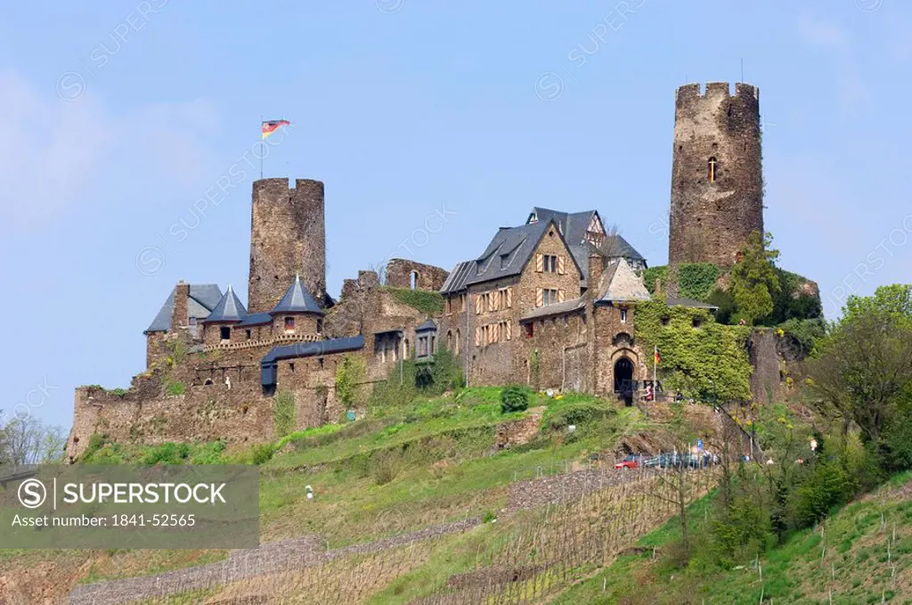 Exterior view of Thurant Castle, Alken, Rhineland_Palatinate, Germany