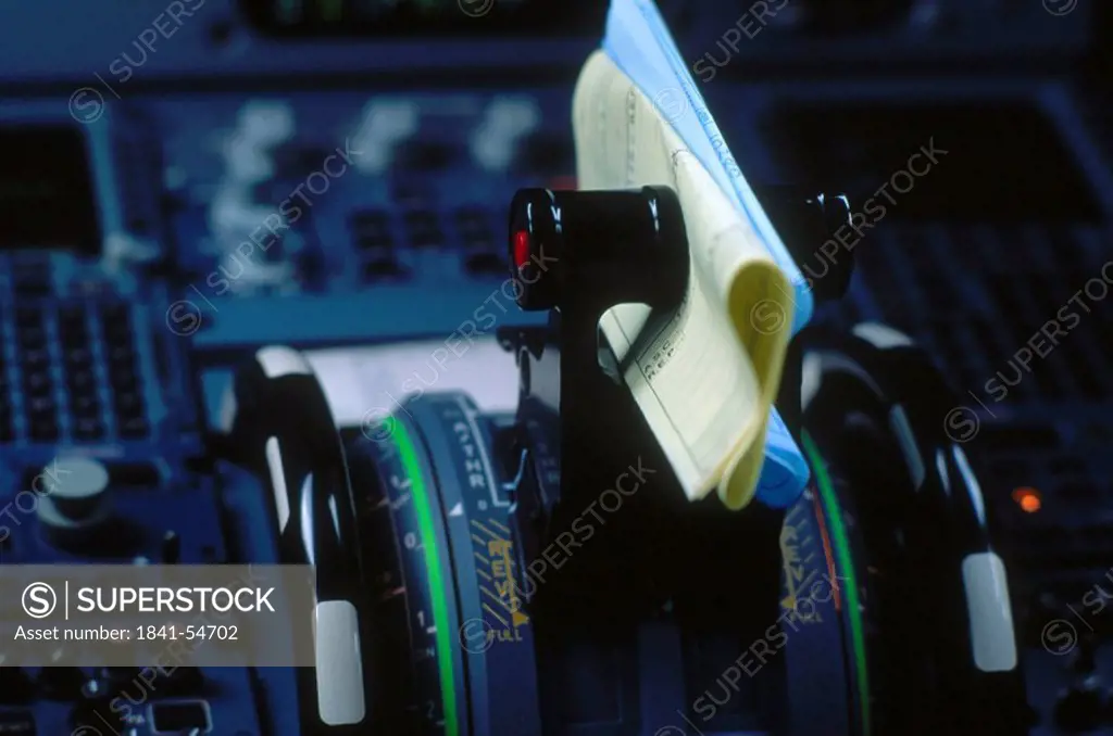 Interiors of cockpit