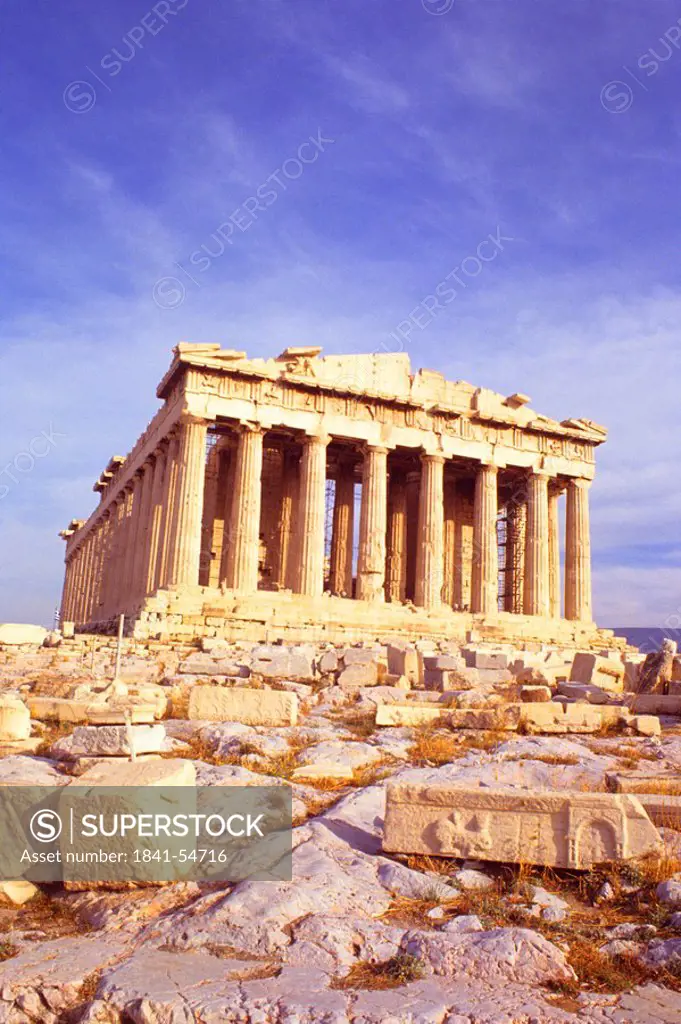 Ruins of acropolis, Athens, Greece