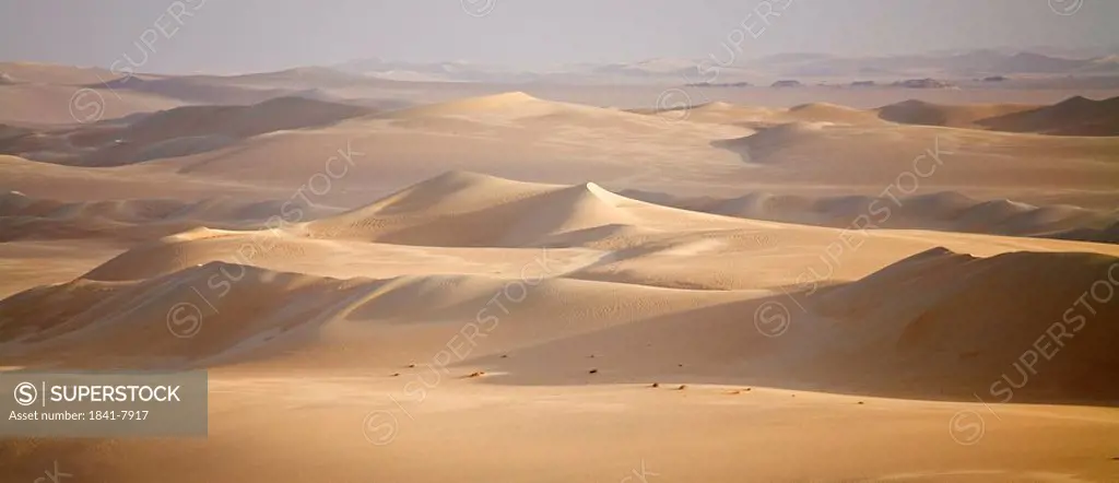 Sand dunes in desert, Great Sand Sea, Siwa Oasis, Libyan Desert, Egypt