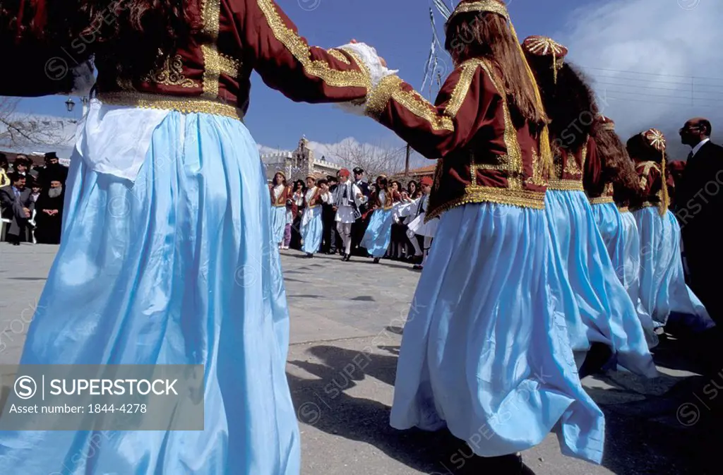 Peloponnese, Lakonia, Mani Areopoli,Independence day folk dances