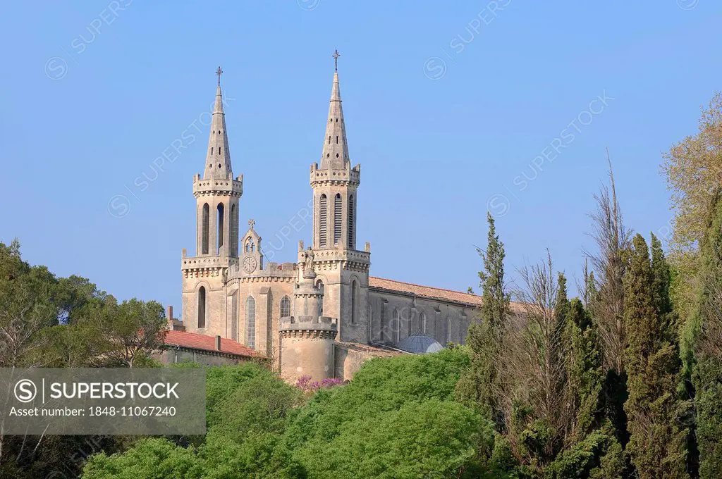 Abbey of Saint Michel de Frigolet, La montagnette, Bouches-du-Rhône ...