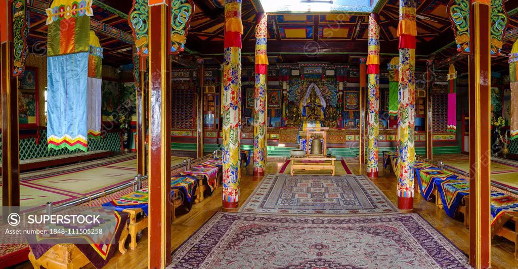 Aryapala Temple Meditation Center, Gorchi Terelj National Park, Ulan Bator, Mongolia, Asia