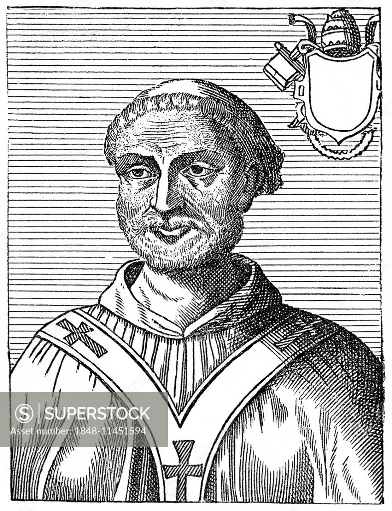 Pope Anastasius I, historical illustration