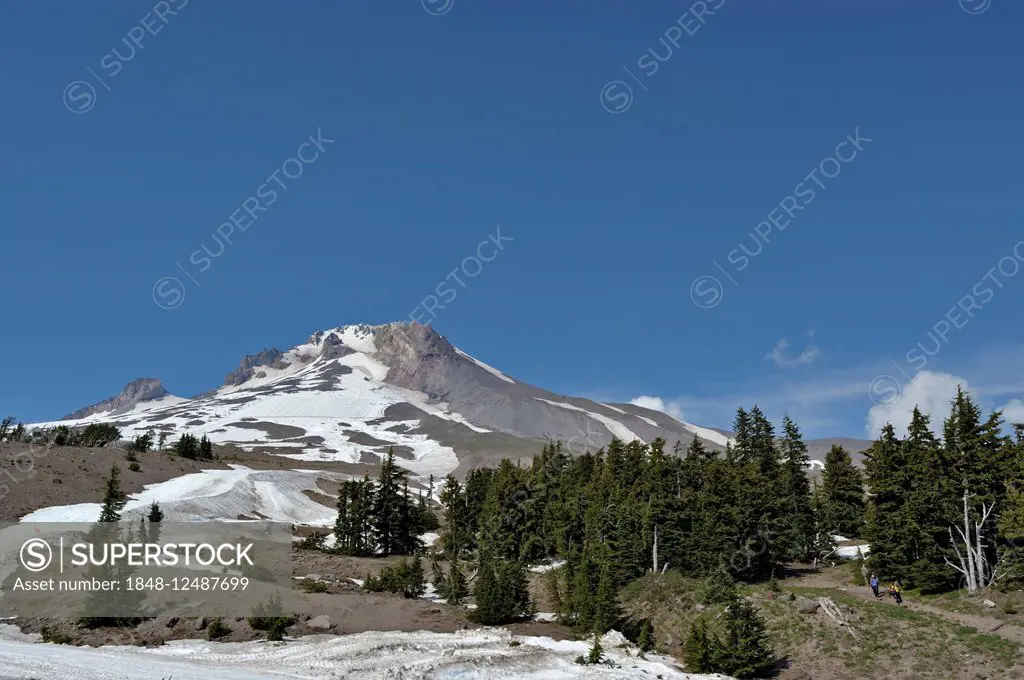 Active Volcano Mount Hood, Oregon, USA