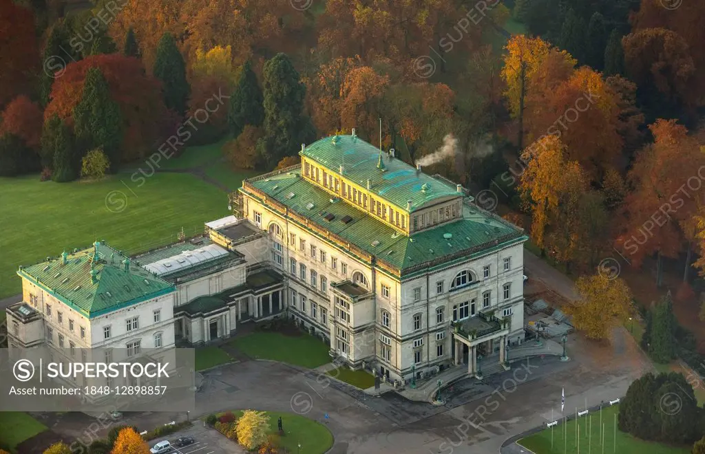 Former family home of the Krupp family, Villa Hill autumn mood, Essen, Ruhr district, North Rhine-Westphalia, Germany Family