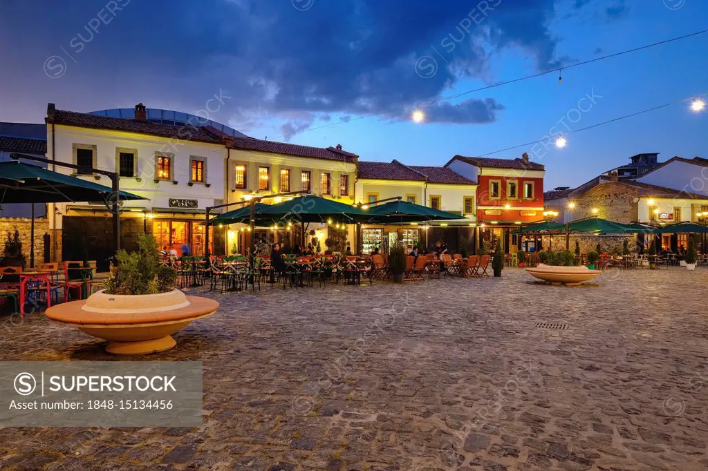 Old bazaar, Pazari i Vjetër, historic bazaar district, Korca, Korça, Albania