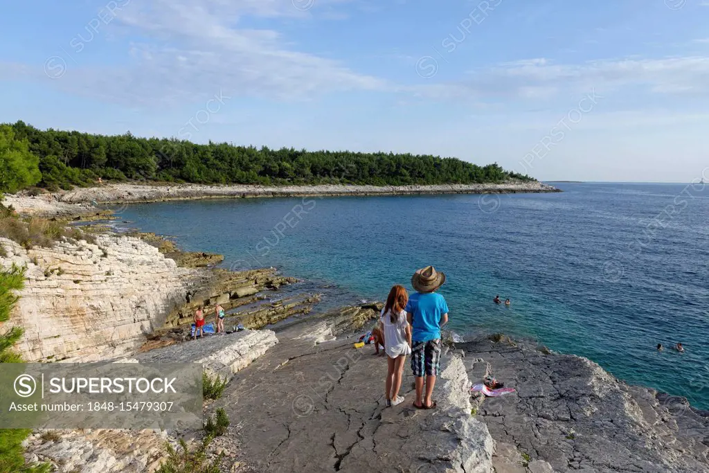 Pinizule bay, Uvala Pinizule, Cap Kamenjak, National Park in Premantura, Istria, Croatia