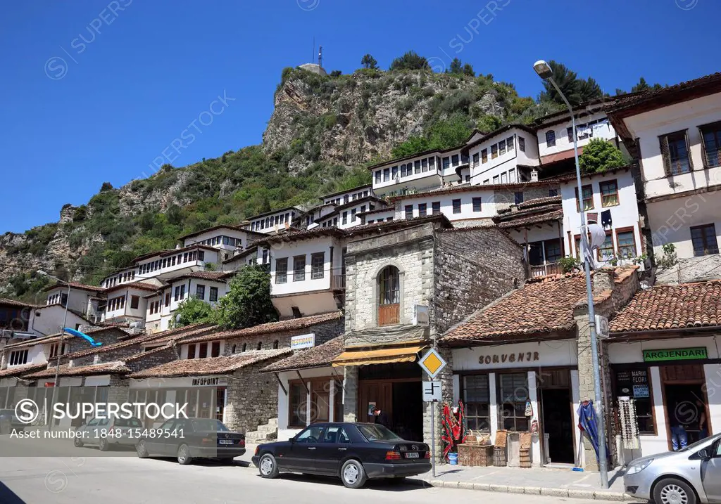 Mangalem district of Berat, city of a thousand windows, Mangalem, Berat, Berat, Albania