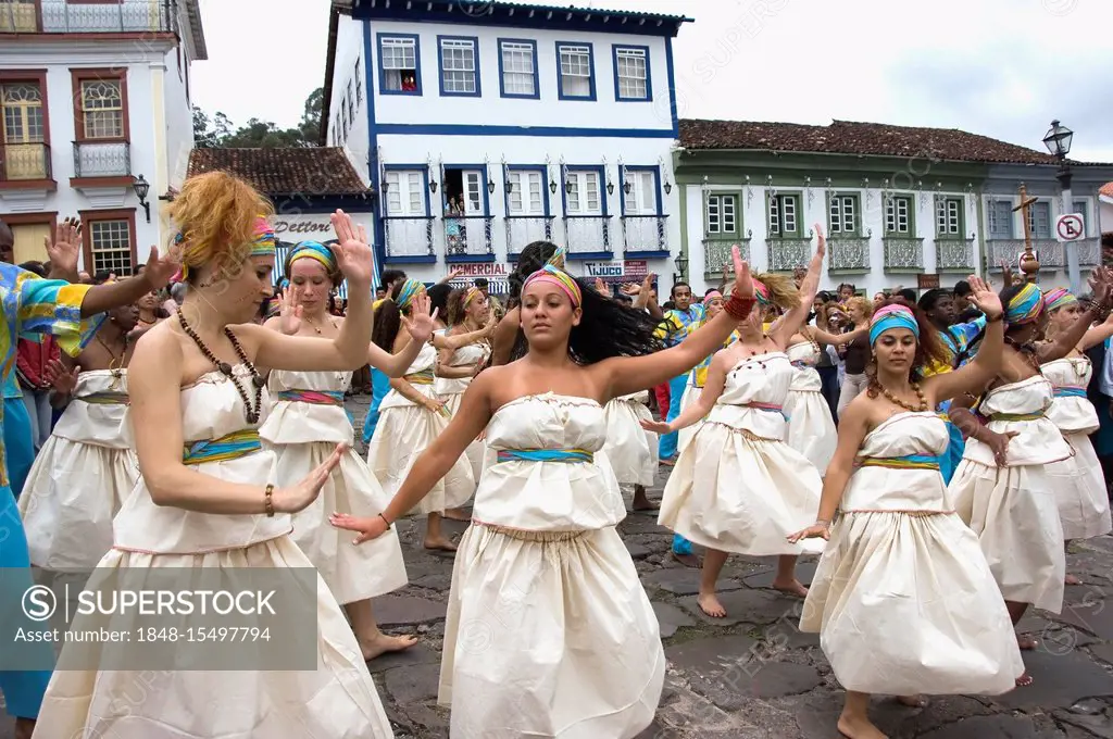 Festa de Nossa Senhora do Rosario dos Homens Pretos de Diamantina, religious festival of the black people of Diamantina, Minas Gerais, Brazil