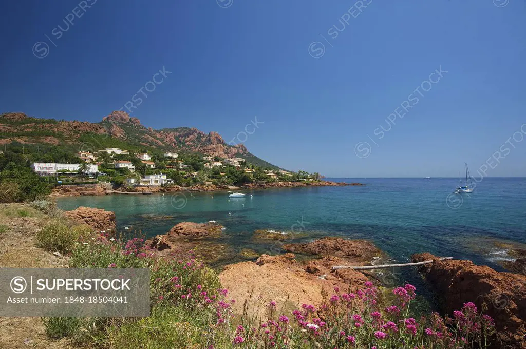 Esterel Mountains, Plage d'Antheor Beach and Cap Roux, French Riviera ...