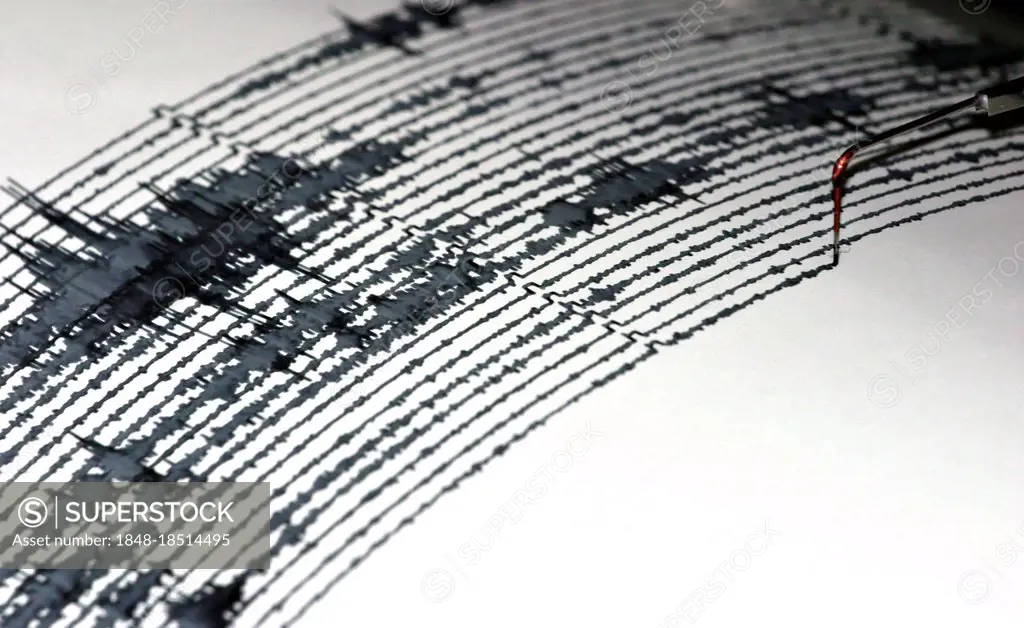 Seismogram, visual record of earthquakes and seismic activity