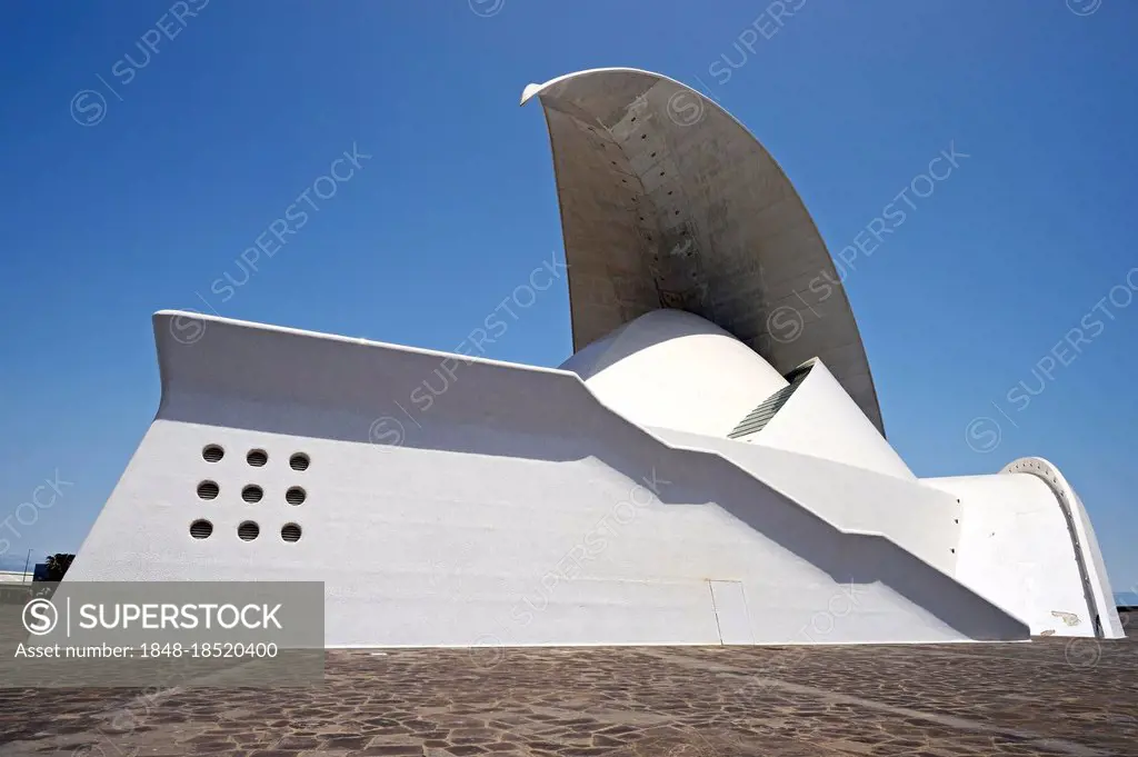 Auditorio de Tenerife, architect Santiago Calatrava, Santa Cruz de Tenerife, Tenerife, Canary Islands, Spain, Europe