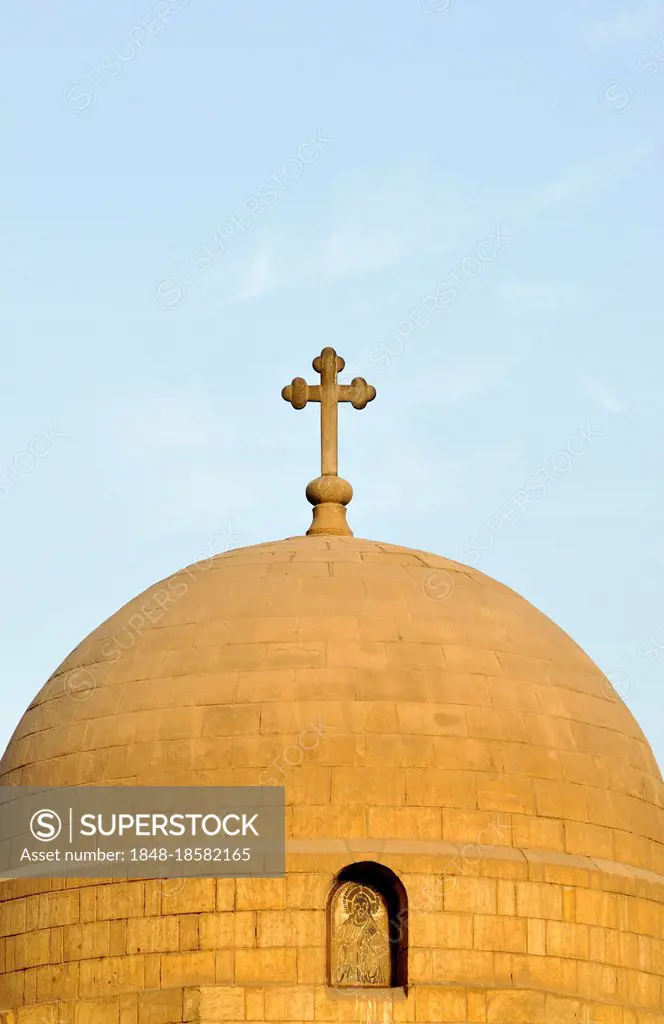 Dome, Upper St. George Church, Old Coptic Cairo, Masr al-Qadima, Cairo, Egypt, Africa