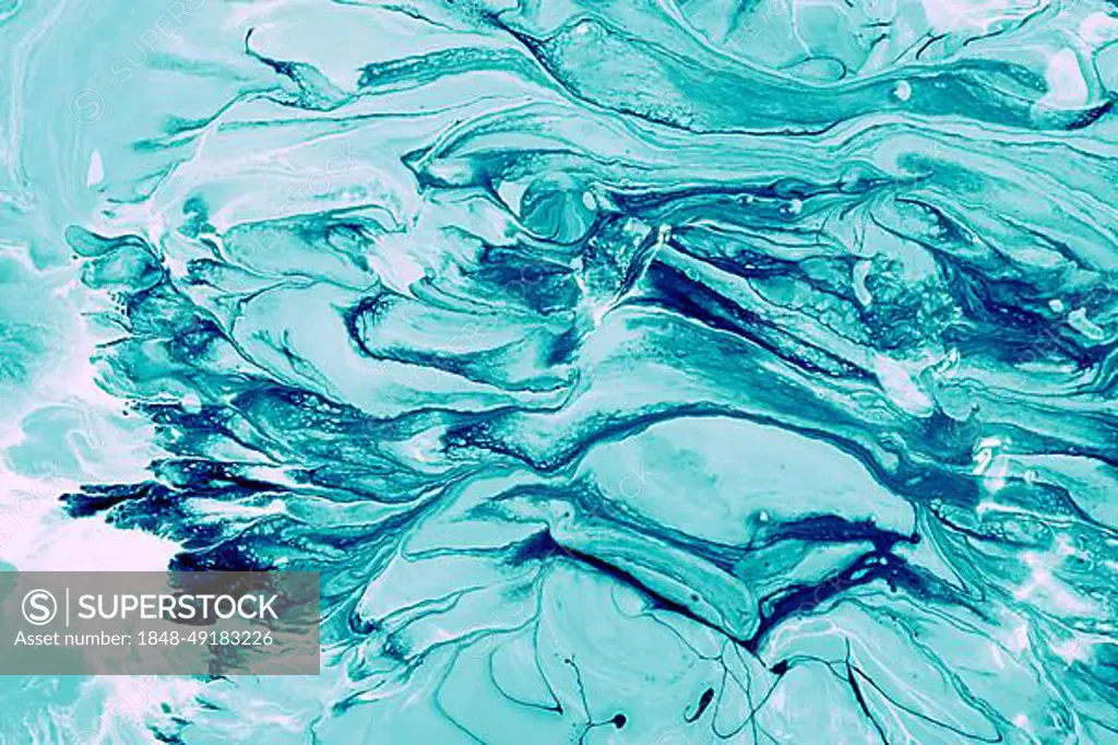 Mix marine turquoise paints