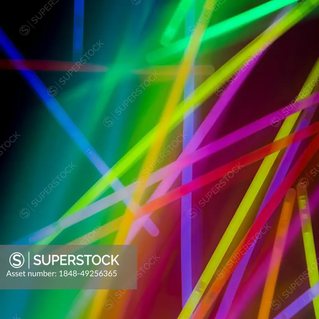 Abstract colorful neon tubes rainbow background