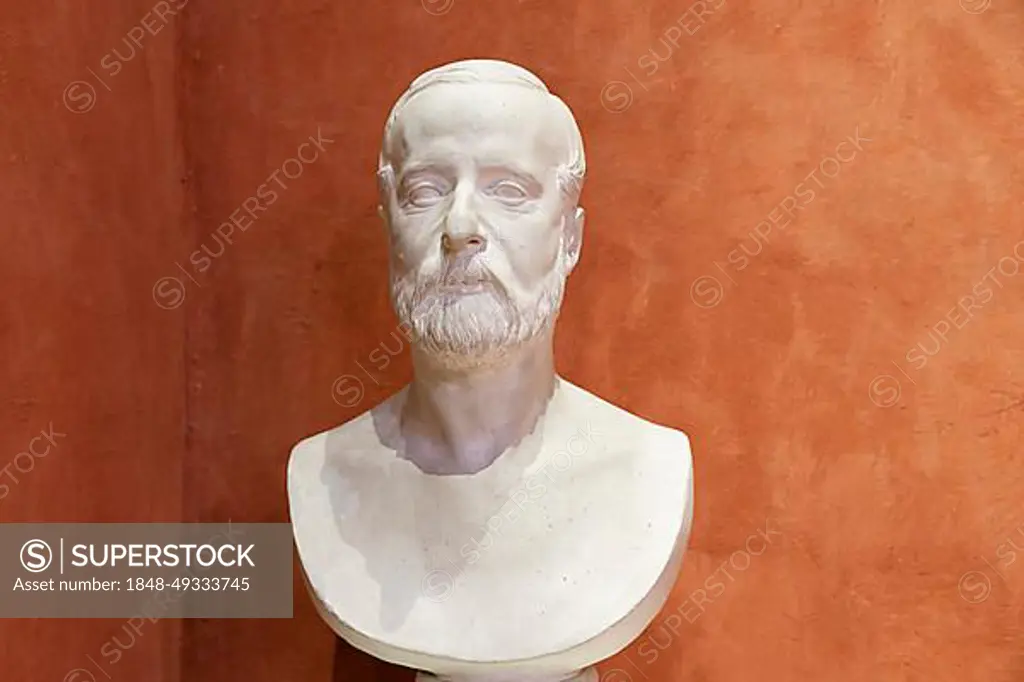 Bust of the composer Michele Puccini father of the composer