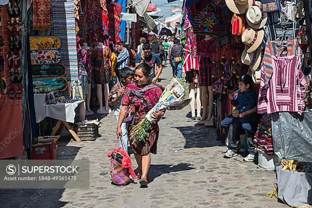 Market in Chichicastenango, Guatemala, Central America