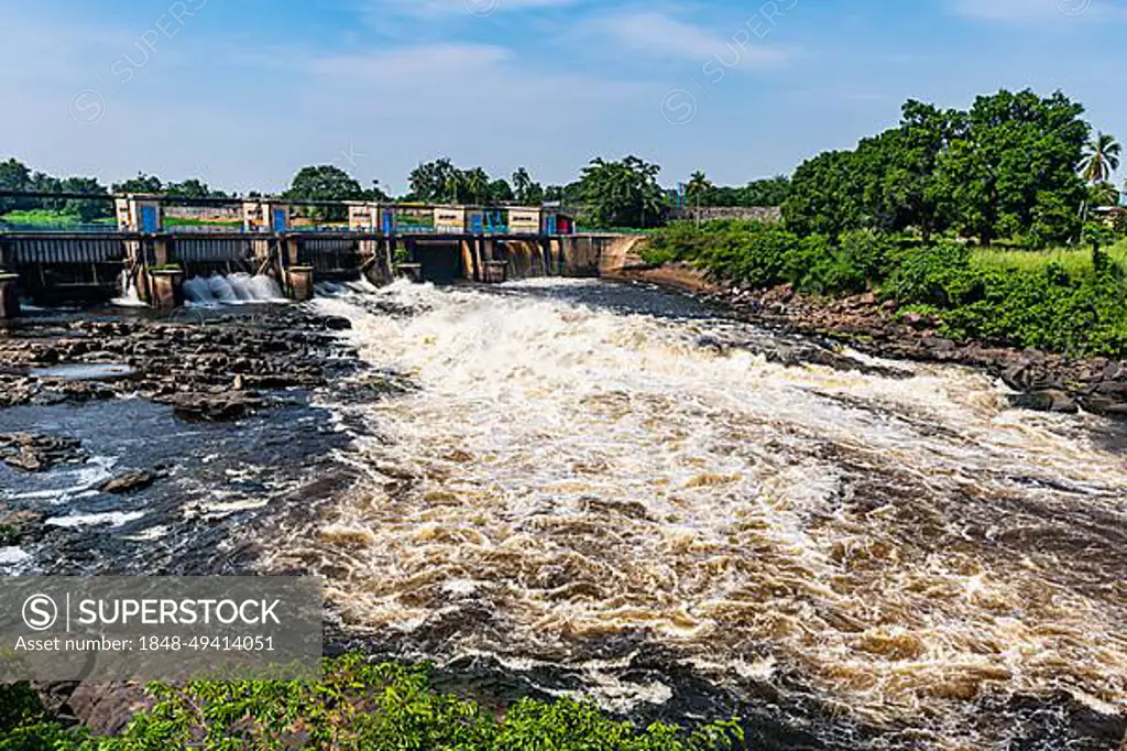 Rapids on the Tshopo river, Kisangani, DR Congo