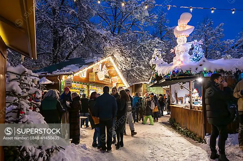 Haidhausen Christmas market, stalls, Munich, Bavaria, Germany, Europe