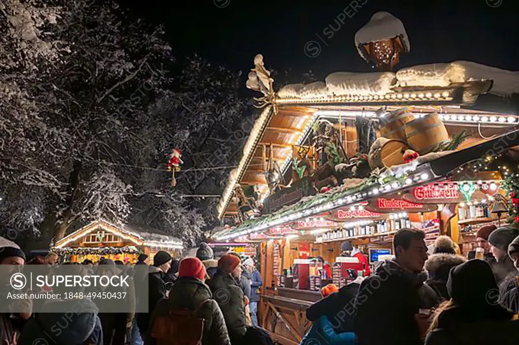 Haidhausen Christmas market, stalls, Munich, Bavaria, Germany, Europe