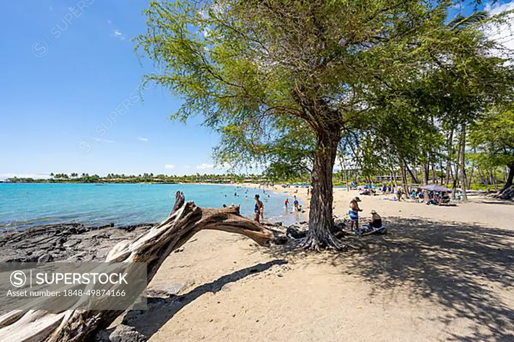 'Anaeho'omalu Beach, Waikoloa, Big Island, Hawaii, USA, North America