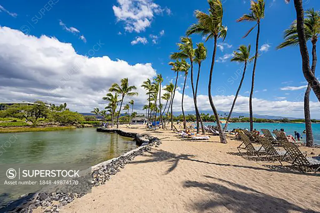 'Anaeho'omalu Beach, Waikoloa, Big Island, Hawaii, USA, North America